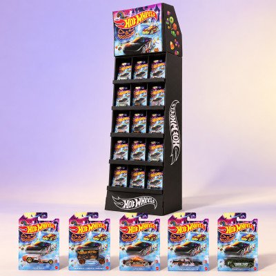 UPD JNN279993 Hot Wheels Halloween Vehicle Collection Floor Display Stand - 60pcs