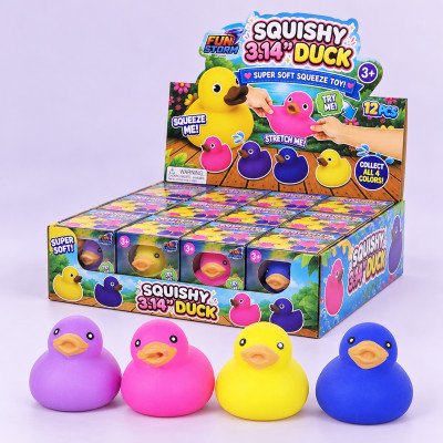 UPD SDUC 3.14" Squishy Duck Super Soft Squeeze Toy - 12pcs